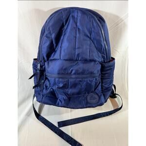 Pajar Twill Dome Quilted Puff Backpack Navy Laptop‎ Pocket.